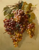 William Hubacek, The bounty of the vine, oil on canvas