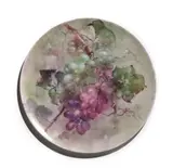 Franz Bischoff, Charger with green and purple grapes, 1908, porcelain