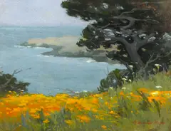 Mary DeNeale Morgan, Point Lobos, pastel on paper