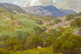 Hanson Puthuff, Topanga in spring, oil on canvas