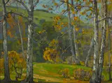 William Wendt, Laguna Canyon, oil on canvas