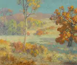 A summer day in the hills above San Diego by Maurice Braun, oil on canvas, sold May 2012
