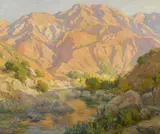 Benjamin Brown, The Barren Peak, Sespe Canyon, California, oil on canvas