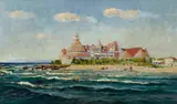 John Eliot Jenkins, A view of the Hotel Del Coronado, oil on canvas