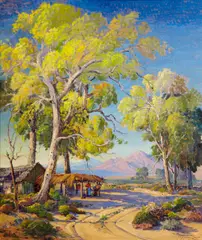 Fred Grayson Sayre, At home at the desert's edge, oil on canvas