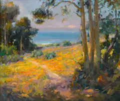 View to the Pacific by Ovanes Berberian, oil on canvas, sold May 2012