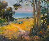 Ovanes Berberian, View to the Pacific, oil on canvas