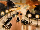 Paul Hull Julian, Wilshire, 1939, watercolor on paper