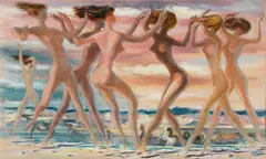 Dawn revel by Phil Paradise, oil on canvas, sold May 2012