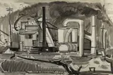 Philip Latimer Dike, East of Claremont, 1957, watercolor and ink on paper