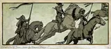 Maynard Dixon, Illustration for a poem (horsemen)