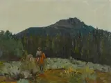 Frank Tenney Johnson, Rider on horseback with a packhorse