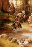 Howard Rogers, The Trail to Rock Creek, oil on canvas
