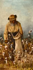 Cotton Picker by William Aiken Walker, Oil on board, sold Nov 2011