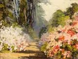 Eola Willis, Magnolia Gardens, oil on board