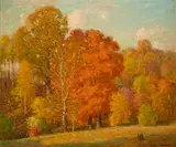 Alexis Jean Fournier, In a Festive Mood, Brown County, Ind., oil on masonite