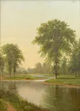 Henry Suydam, Oriskany Creek, oil on board