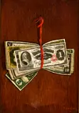 Ferdinand Danton Jr., Hanging money. 1894, oil on canvas