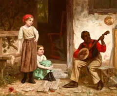 William Morgan, The Banjo Player, oil on canvas