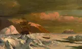 William Bradford, Ship trapped in pack ice