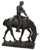 Anna Hyatt Huntington, Lincoln on Horseback, 1961, bronze