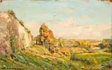 William A. Harper, Late Summer Landscape, oil on panel