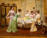 Letitia Bonnet Hart, Flowers for the Dance, c.1890s, oil on canvas