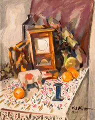 Still life by Karl Knaths, oil on canvas, offered Nov 2011