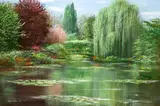 Peter Ellenshaw, Bridge view, Giverny, 1999, oil on canvas