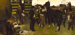 Harold von Schmidt, State Fair, oil on canvas
