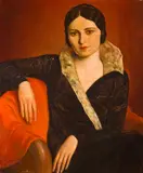 Gregory Orloff, Portrait of Edith Gershgorn, oil on canvas