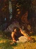 N. C. Wyeth, The Wild Man of Tabor Island