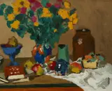 Still Life by William Goodridge Roberts Rca,Cgp,Csga,Osa,Oc, oil on board, sold Nov 2011