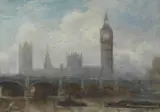 Osa Frederic Marlett Bell-Smith Prca, Parliament Buildings, watercolour on board