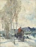 Malcolm Daniel Charleson, RCMP Officer and a Young Woman, oil on canvas