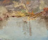 Shimmering by Francis Hans Johnston, Arca, Osa, Cspwc, oil on masonite, offered Nov 2011