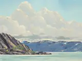 Thunderclouds Over Great Bear Lake N.W.T. by Francis Hans Johnston, Arca, Osa, Cspwc, oil on masonite, offered Nov 2011