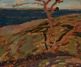 Alexander Young Jackson, Rca, Osa, Cgp, Pine Island (study for a landscape on the reverse), oil on panel