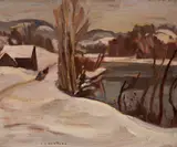 Alexander Young Jackson, Rca, Osa, Cgp, Gatineau River Ont, oil on panel