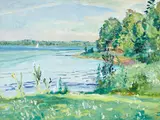 Dorothy Elsie Knowles Rca, Spruce Point, acrylic on canvas