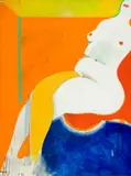 Greg Curnoe, Judith, oil on board