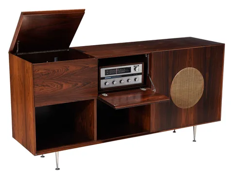 George Nelson, for Herman Miller Mid Century Modern Rosewood Stereo Cabinet