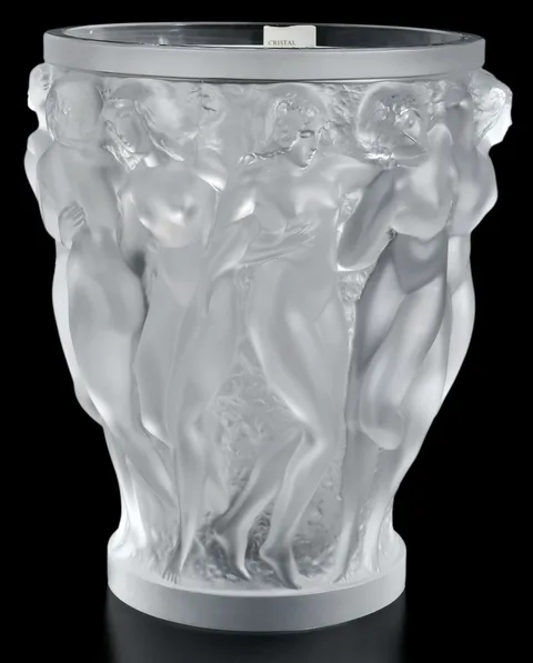Lalique, Bacchantes Vase with Original Box
