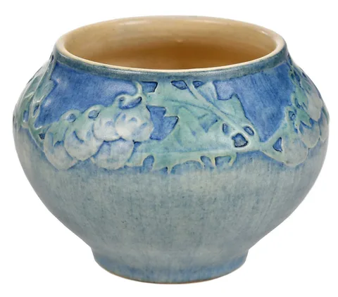 Henrietta Bailey, for Newcomb College Vase, circa 1917, blue green glaze