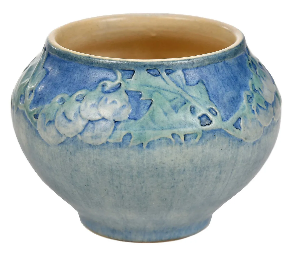 Henrietta Bailey, for Newcomb College Vase, circa 1917, blue green glaze