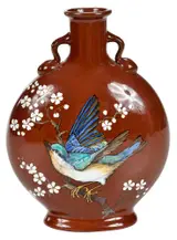 Christopher Dresser, for Mintons Porcelain Moon Flask