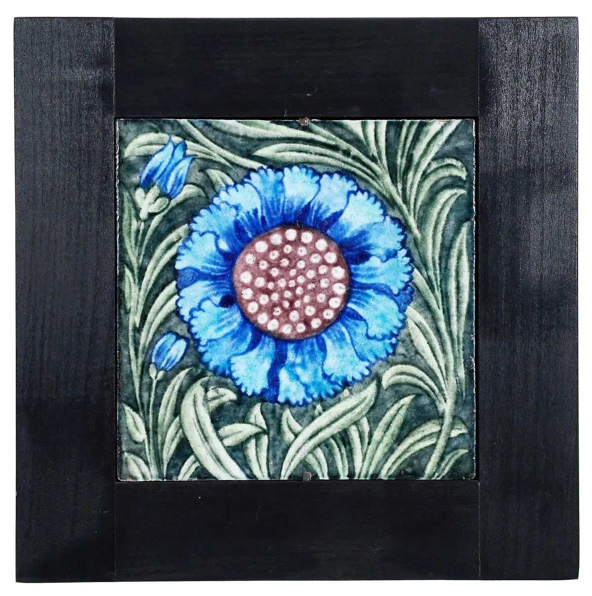 Marlborough Pattern Tile by William De Morgan, sold Jul 2023