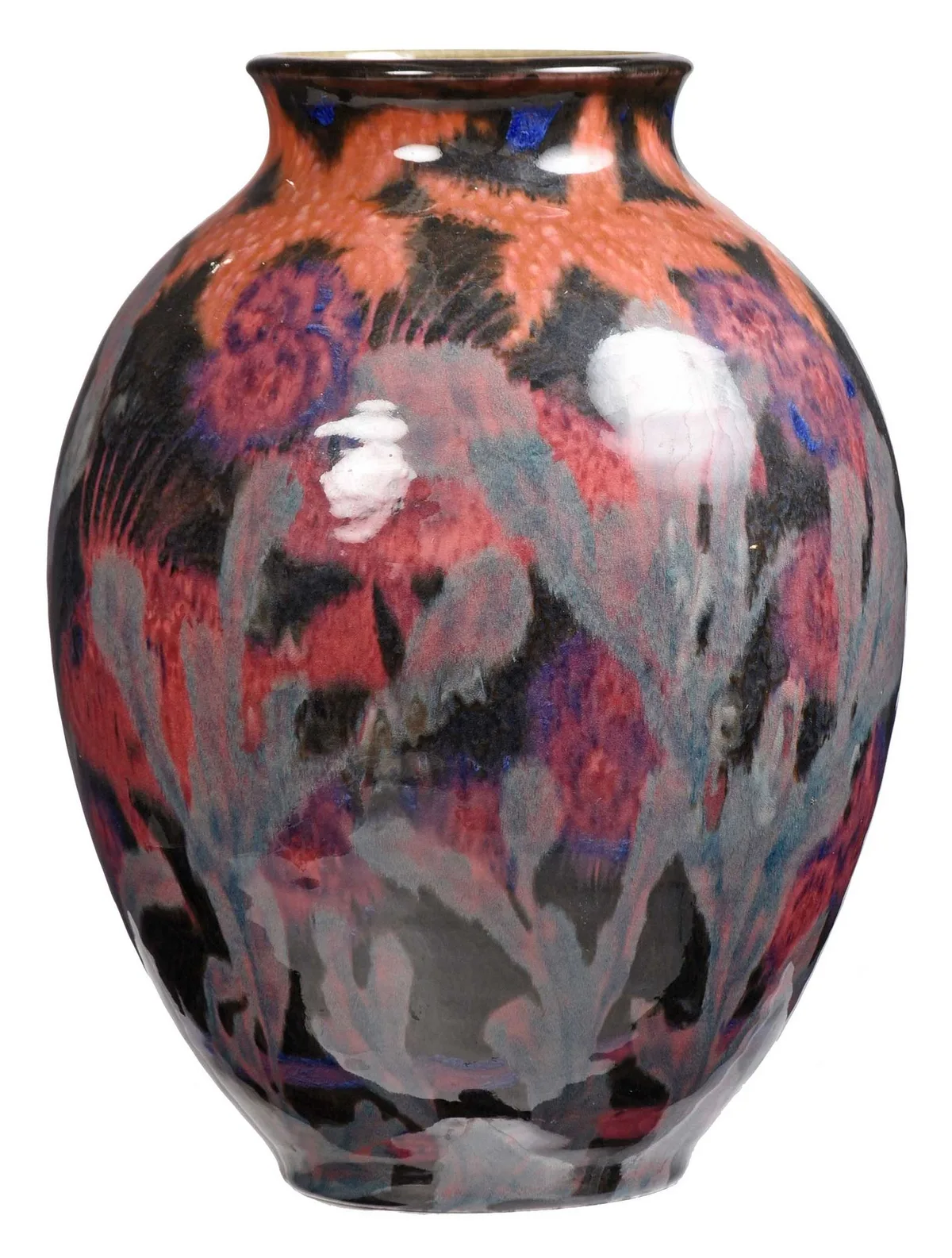 Edward Timothy Hurley, for Rookwood Pottery, Jewel Porcelain Vase