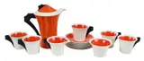 Clarice Cliff, "Milano" Coffee Service
