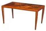Galle, French Art Nouveau Marquetry Inlaid Table